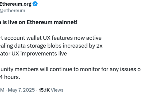 Ethereum’s ‘Pectra’ network upgrade goes live: What to expect